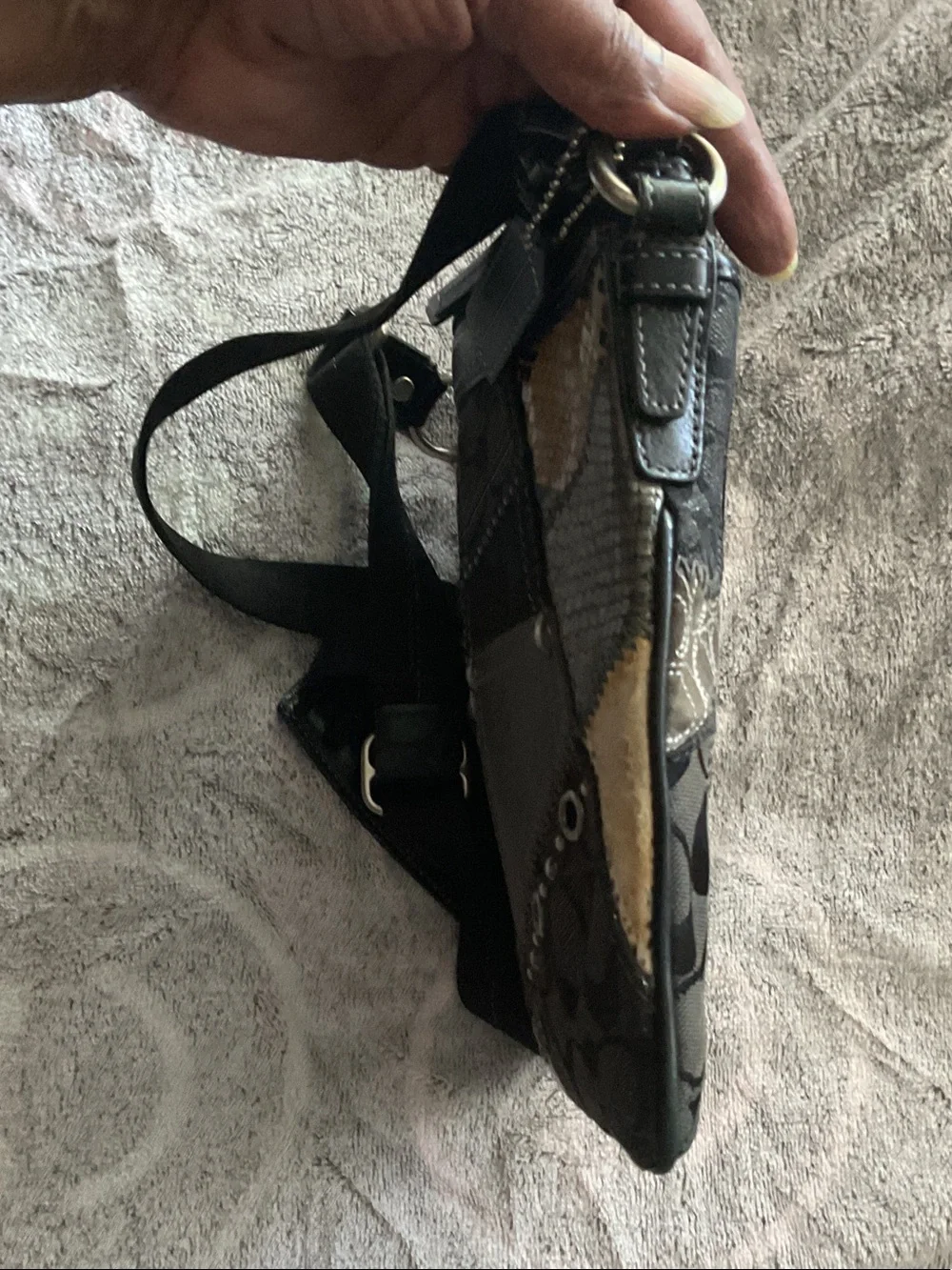Coach Y2K Patchwork Mixed Colors Crossbody Bag